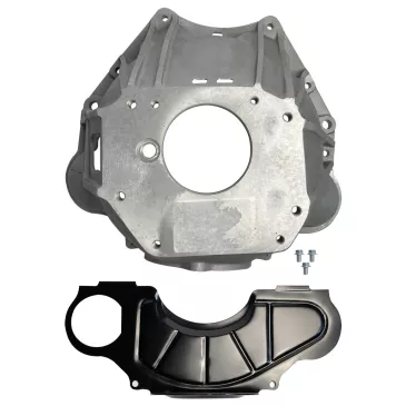 SST Aluminum Bellhousing - Buick/Olds/Pontiac to TKX - Mechanical Linkage - BHGP-00101