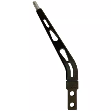 8" Aluminum Flat Shifter Handle 1.75" Layback, Black - SLA-00501B