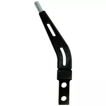 6" Aluminum Flat Shifter Handle 1.75" Layback, Black - SLA-00502B