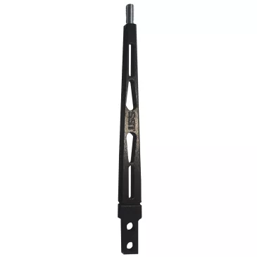 10" Aluminum Flat Shifter Handle, Black - SLA-00503B