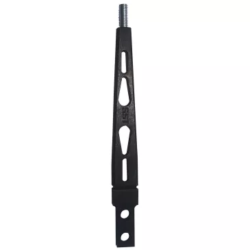 8" Aluminum Flat Shifter Handle, Black - SLA-00504B