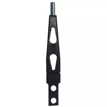6" Aluminum Flat Shifter Handle, Black - SLA-00505B