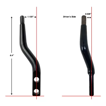 Fox/SN95 Shifter Handle - SLF-00100 Dimensions