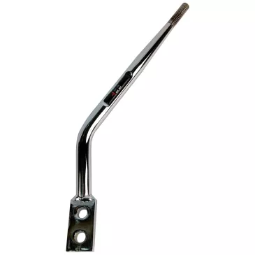 10.15" Chrome Round Shifter Handle Layback and Offset - SLG-00300