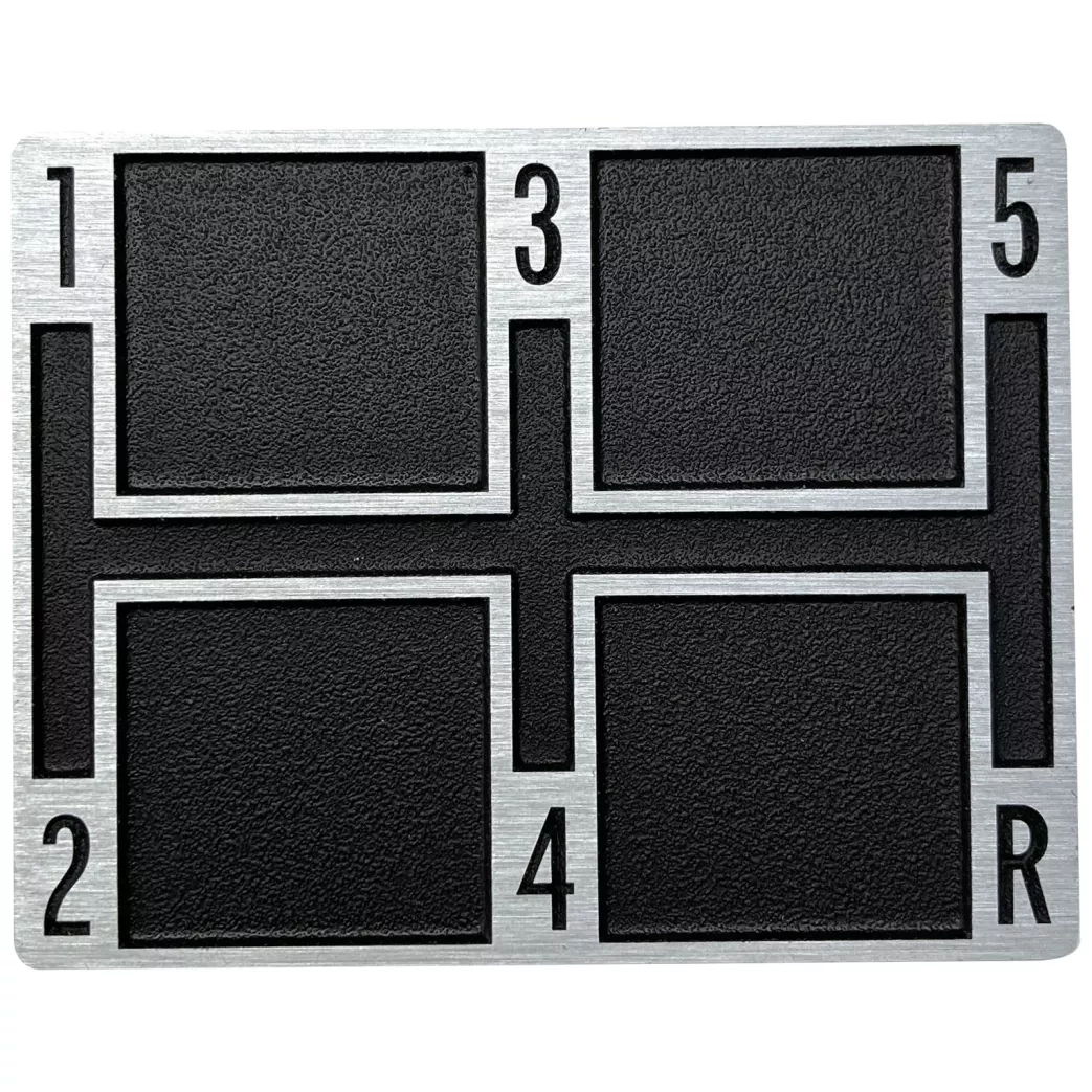 70-81 Camaro OE-Style 5-Speed Console Shift Plate SLG-F2-NP5