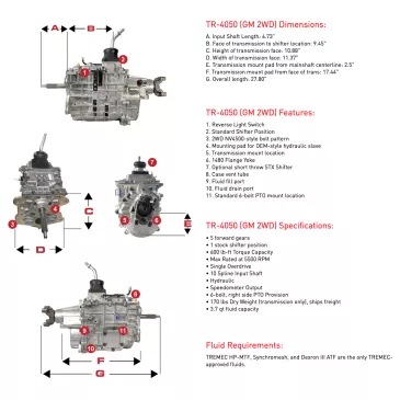 TREMEC TR-4050 2WD 5-Speed - TDET18574